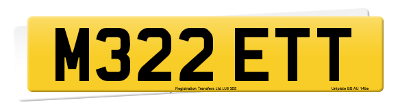Registration number M322 ETT